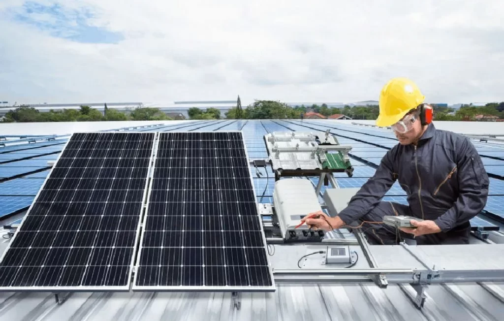 Energy solar panel maintenance